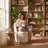 Swivel Barrel Chair Boucle Upholstered Accent Chair with High Back-943698876