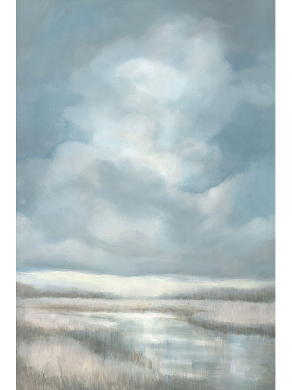 "At Rest" par Jacob Lincoln, peinture encadrée, Image au pinceau gel