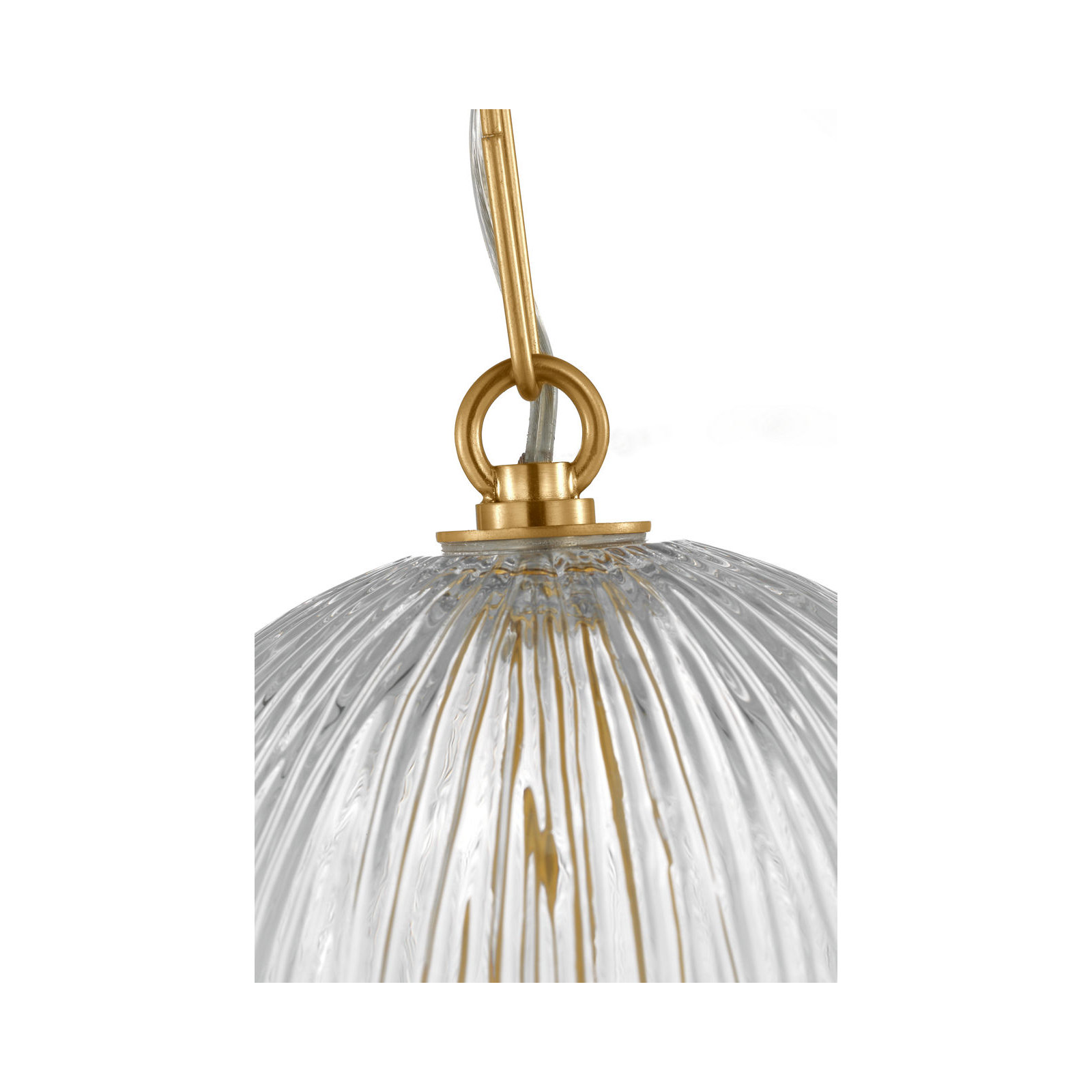 Serafina 11 Pendant, Burnished Brass