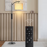 62" Arched Floor Lamp with Remote Control and Bulb Included