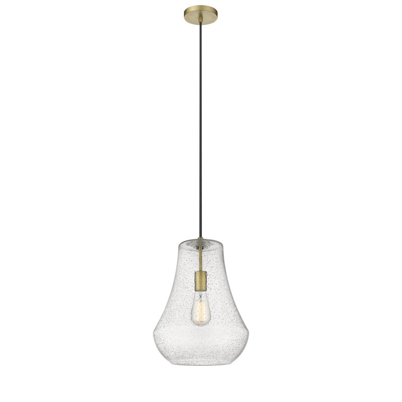 Akerra 1 - Light Single Pendant, Brushed Brass, LED, 136" H x 11.75" W x 11.75" D