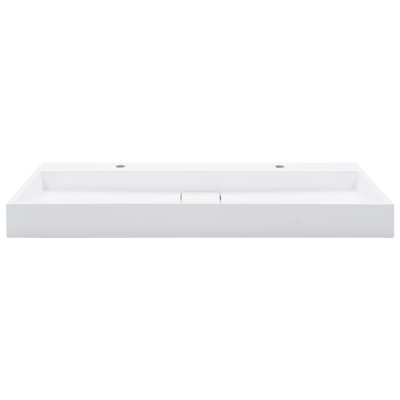 Belfry Bathroom Matanna White Ceramic Rectangular Sink