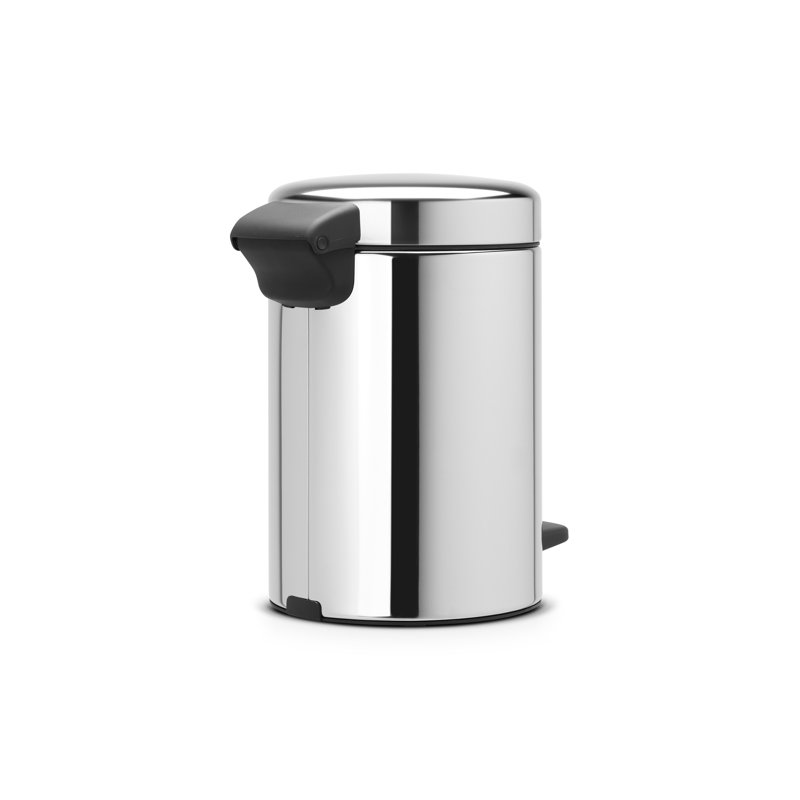 Brabantia NewIcon Soft Closing 3 Litre Pedal Bin, Brilliant Steel