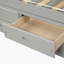 Lit plateforme avec rangement en bois massif et 6 tiroirs-313328395