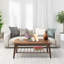 Table basse rectangulaire en pin 2 niveaux