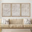 " Abstract Elegance Modern Chic Scribble Illustration Modern Ultra " 3 - Pieces on Canvas-98697339-98697338