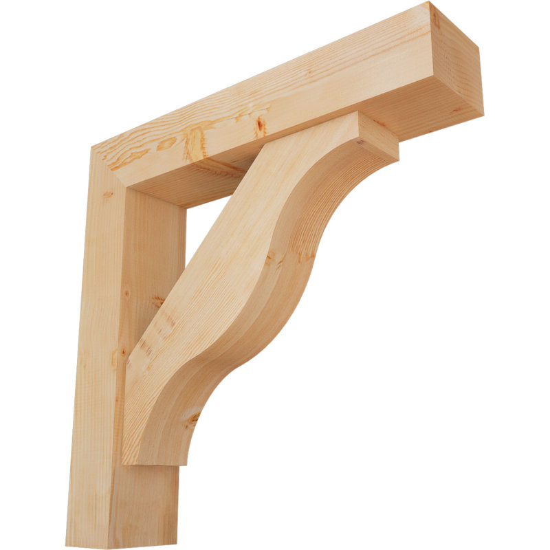 Support Funston Block avec support décalé, 36 po x 36 po, Sapin Douglas de l 7 1/2 (lisse)