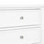 Table de chevet 3 tiroirs - Blanc-818855730
