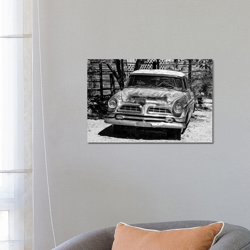 Black Arizona Series - Old Car 1 Piece Wrapped Canvas Wall Art, 66.04 cm H x 45.72 cm W x 3.175 cm D