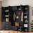 4-in-1 Hall Tree With Padded Bench, 4 Hooks, 3 Drawers And Adjustable Storage Shelves-2046430714