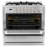 4 Piece Kitchen Set with 36" Gas Range 36" Wall Mount Range Hood 24" Dishwasher & Refrigerator