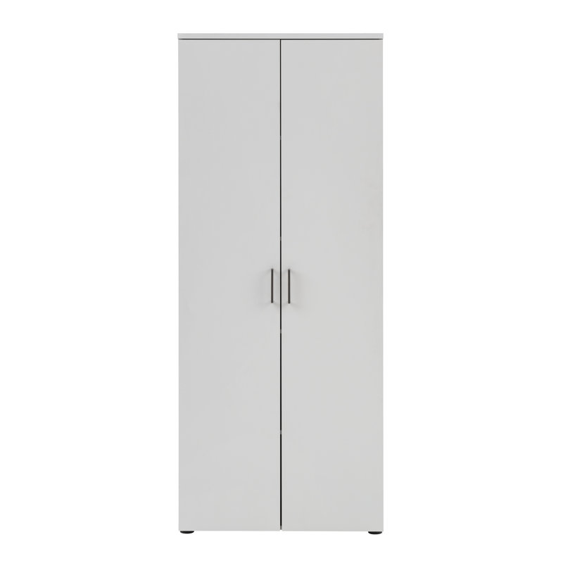 Griffis 2 -Door 4 -Shelf Vertical Filing Cabinet, Light Grey