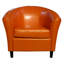 Fauteuil club en similicuir