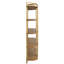 Étagère à 5 étages 48X15.5X70.5 "à 5 niveaux avec finition en placage de frêne et structure en fer festonné