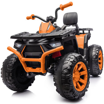 Kids ATV 4-Wheeler, 24 Volt 4WD Ride On Toys for Big Kids w/ 2 Seater, 4x200W Motor, 5.6Mph Max Speed