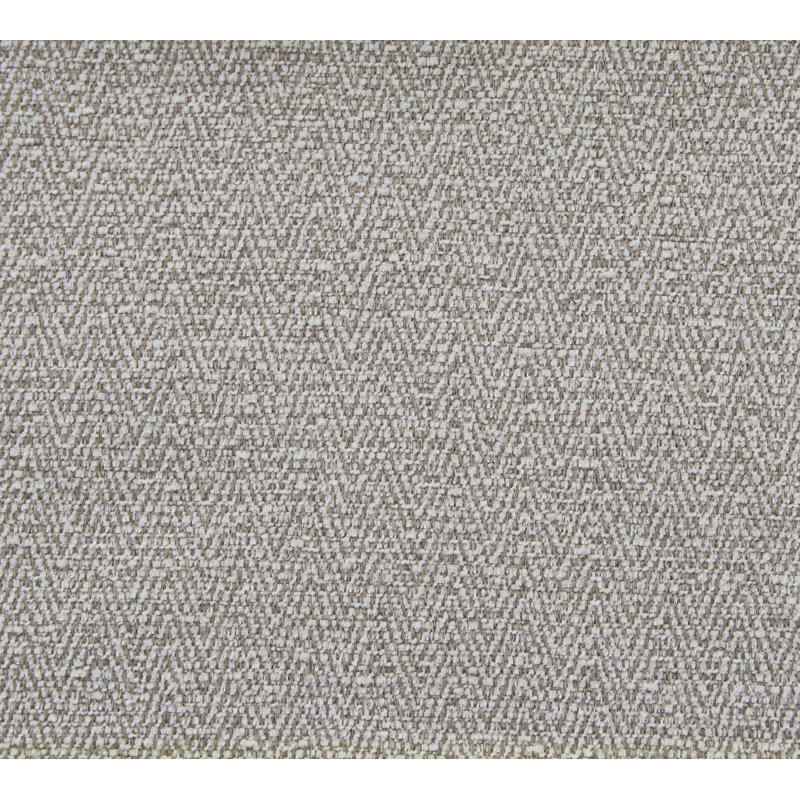 Vita Upholstered Pleated Wingback Bed, Queen, Gray and White