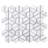 Thunder 12.01 in. x 12.01 in. Geometric Polished Marble Mosaic Tile-36931859