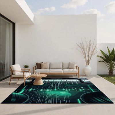 Tapis intérieur et extérieur Etherial Trace