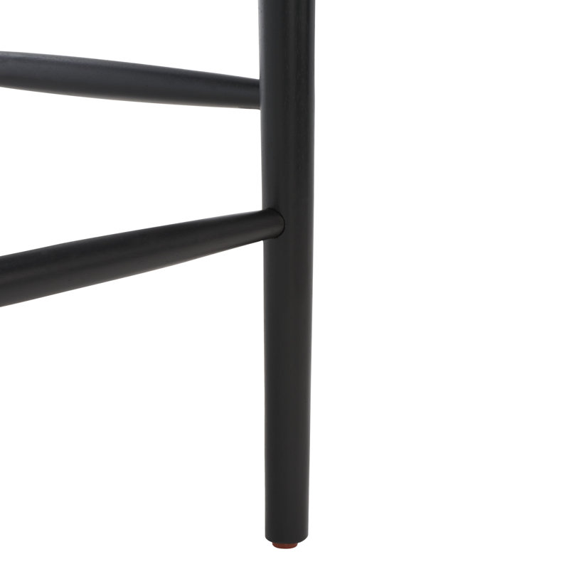 Tabouret de bar / de comptoir Hank, Noir, Noir, Tabouret de comptoir (siège d'une hauteur de 25,6