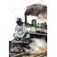 Vintage Steam Train Canvas - Office Transportation Home Decor