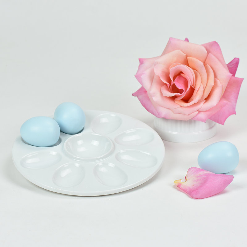 Plateau pour oeuf en porcelaine Chesterland