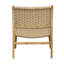 Chaise d'appoint rembourrée Aumiller, naturel