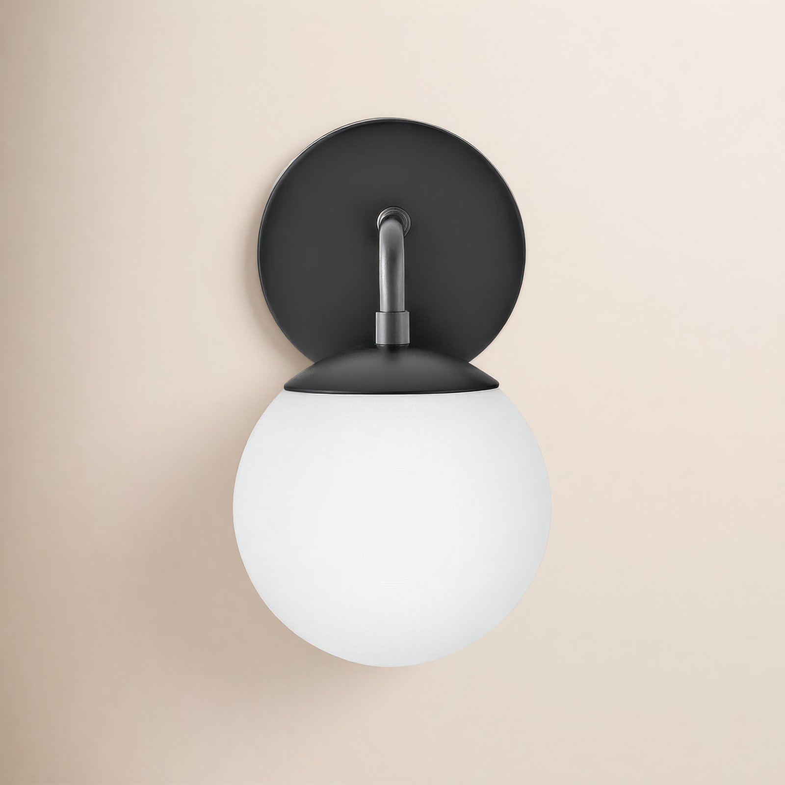 Kobie Single Light Vanity Light, Black