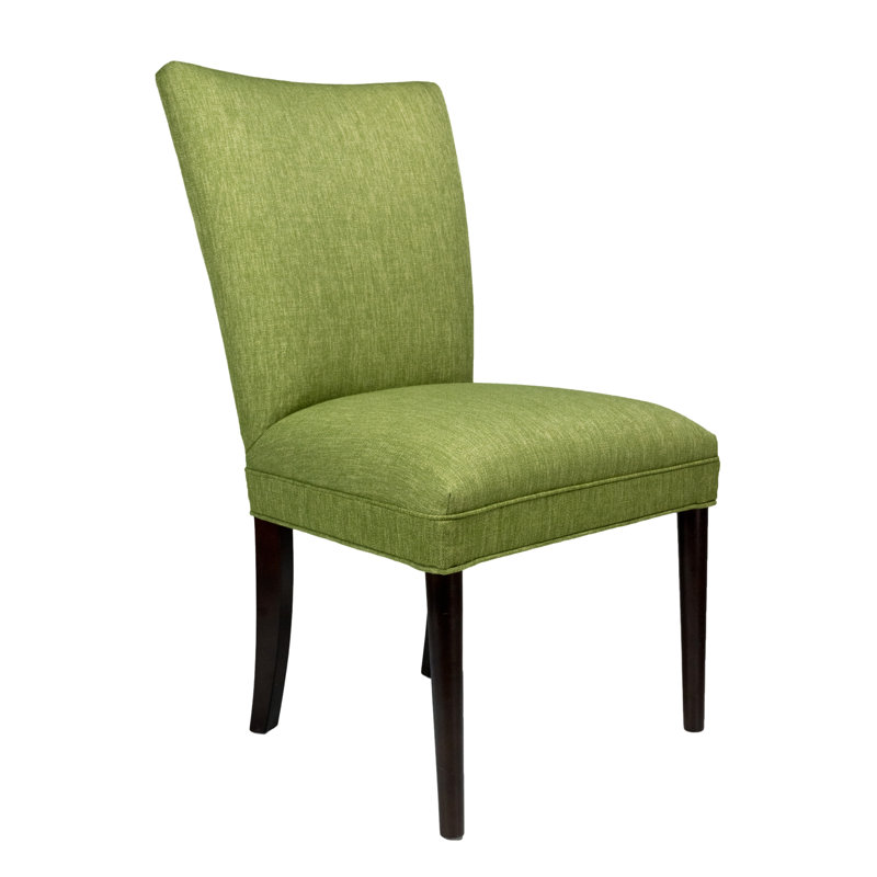 Chaise parsons rembourrée Alex Lucky Spring Seating, Espresso, Herbe Key Largo