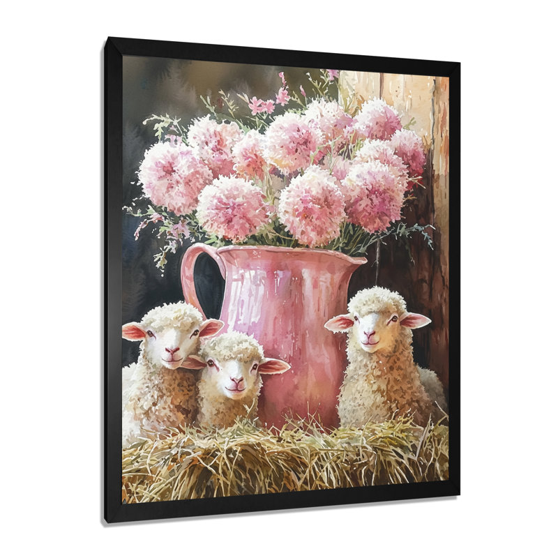Dotty - Animals Canvas Art Print, Black, 20" H x 12" W, Single Picture Framed Print