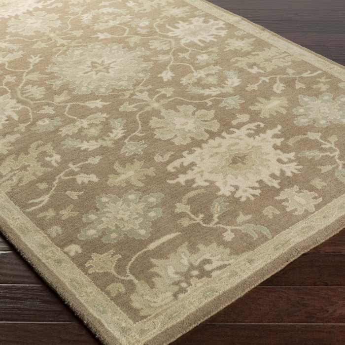Gurusharan Oriental Hand-Tufted Wool Taupe/Beige/Brown Area Rug, Rectangle 2' x 3'
