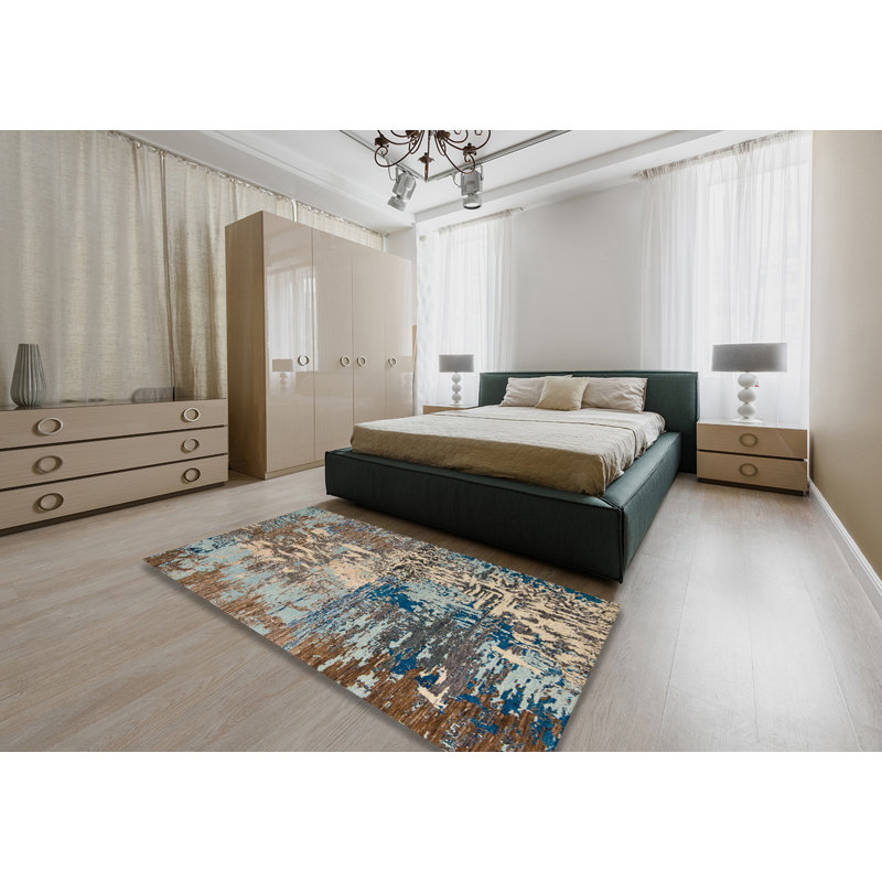 Tapis abstrait moderne 5372, Rectangle 5 pi x 7 pi