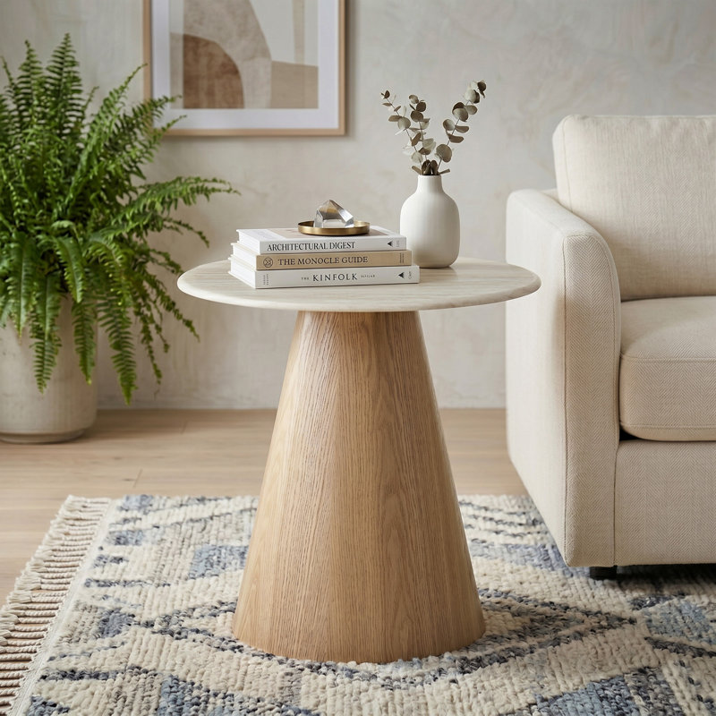 Table de bout à piédestal Souliere, 1
