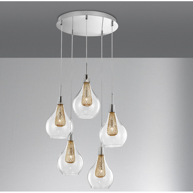Filo 5 - Light Chrome Cluster Pendant