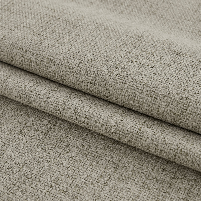 4 Pcs 100% Polyester Burlap Blackout Curtains For Bedroom Back Tab Curtains 4 Panels Set, 52" W x 84" L, Tan