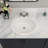 20" L x 18" W Bathroom Drop In Sink White Ceramic Oval Bathroom Sink with Overflow and Faucet Holes 