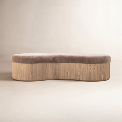 Elanie CELESTE Polyester Upholstered Bench