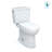 TOTO® Drake® Two-Piece Elongated 1.6 GPF Universal Height TORNADO FLUSH® Toilet with CEFIONTECT® and SoftClose® Seat, WASHLET®+ Ready, Cotton White-64839693