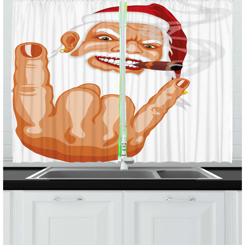 Pointed Kitchen Curtain