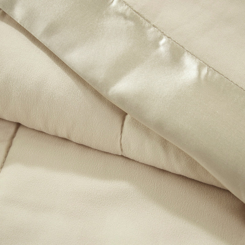 Couverture légère en duvet synthétique, Crème, crème, Lit simple