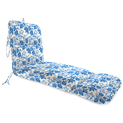 74" x 22" Outdoor Chaise Lounge Cushion with Ties and Loop by Latitude Run