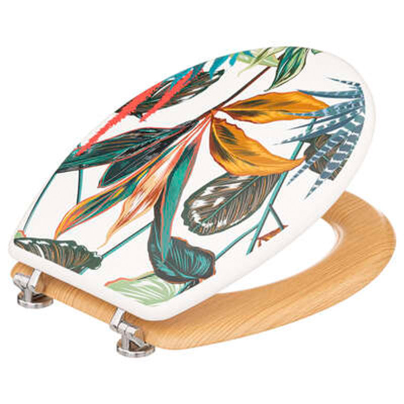 Stringham Elongated Standard Toilet Seat, Multicolour