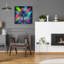  «Palm Tree Abstract 2» par Rey Klimt, art mural en verre acrylique, 12 po x 12 po-208452917