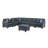 149.8" Reversible Corner Sectional with Ottoman