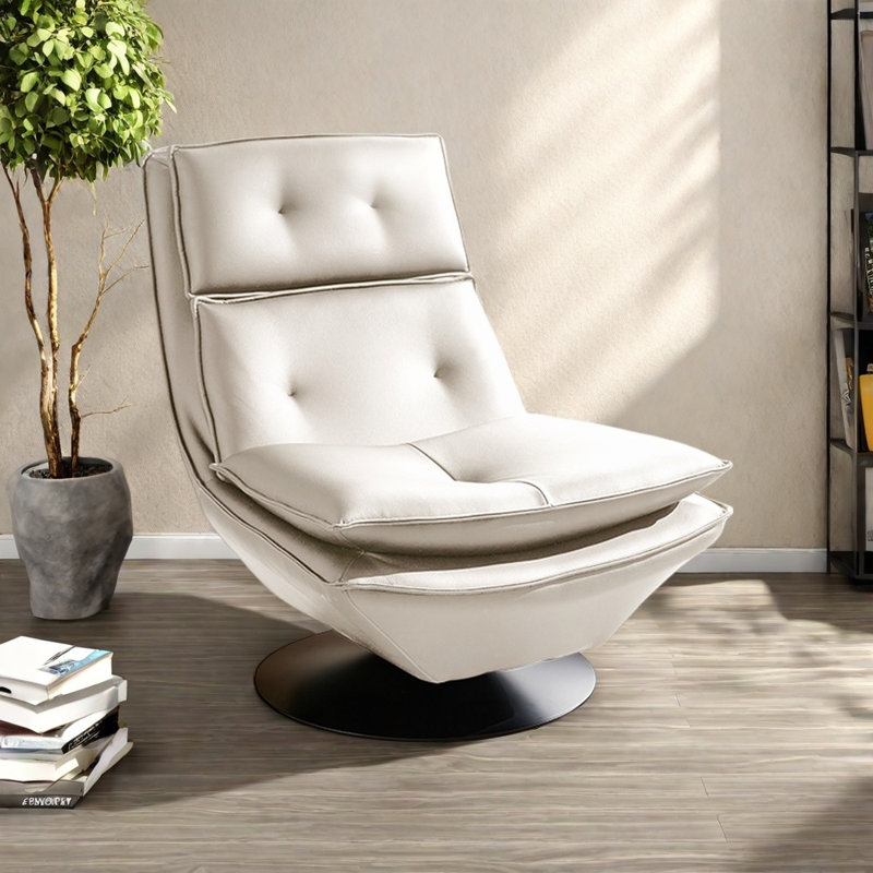 360° silent rotating chair, Off White