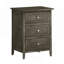 Table de chevet transitionnelle grise sophistiquée-260334602