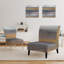 Fauteuil de chambre rembourré Misty Gray Beach - Nautical & Coastal