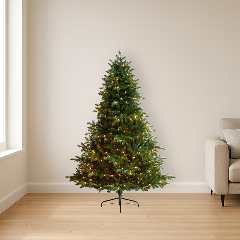 Lighted Artificial Christmas Tree, 6' H