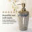 Arabesque Collection Brass and Glass Soap Dispenser Elegant Bathroom Accessory or Christmas Gift