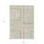 Tapis intérieur / extérieur beige 9 pi x 12 pi beige et taupe à motif géométrique lavable