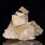 Calcite dorée sur apophyllite avec stilbite